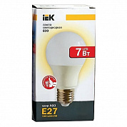 Лампа LED ECO A60 шар 7Вт  3000K E27 IEK 