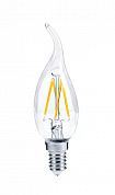 Лампа LED-PREMIUM-СВЕЧА НА ВЕТРУ 5.0Вт 160-260В Е14 4000К 450Лм прозрачная ASD