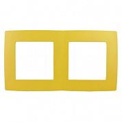 Рамка 2-я желтый ЭРА 12-5002-21