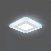 Светильник Gauss Backlight BL120 Квадрат. Акрил, 3+3W, LED 3000K, 105*105, 1/40