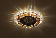 DK LD10 SL OR/WH Светильник ЭРА декор cо светодиодной подсветкой MR16, прозрачный оранжевый (50/140