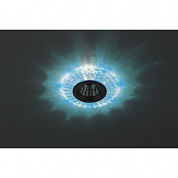 DK LD2 SL/BL+WH Светильник ЭРА декор cо светодиодной подсветкой (голубой+белый), прозрачный (50/140