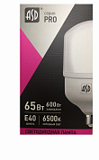 Лампа LED-HP-PRO 65Вт 230В E27 садаптером Е40 6500К 5850Лм ASD