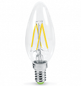 Лампа LED-PREMIUM-СВЕЧА 7Вт 160-260В Е14 4000К 630Лм прозрачная ASD
