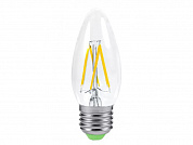 Лампа LED-PREMIUM-СВЕЧА 5.0Вт 160-260В Е27 3000К 450Лм прозрачная ASD
