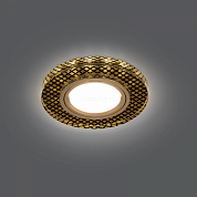 Светильник Gauss Backlight BL076 Круг Кристалл/Черный/Золото, Gu5.3, LED 2700K 1/40
