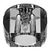 DK21 CH/WH/BK Светильник ЭРА декор "усеченный куб" MR16,12V/220V, 50W,  хром/прозрачный/черный (30/
