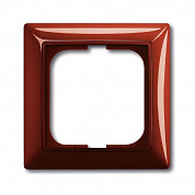 Рамка 1-постовая, серия Basic 55, foyer-красный