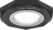 Светильник Gauss Mirror RR014 Восемь гран. Кристал черный/Хром, Gu5.3 1/50