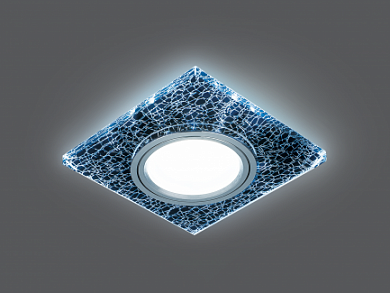 Светильник Gauss Backlight BL068 Квадрат. Черный/Серебро/Хром, Gu5.3, LED 4100K 1/40