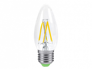 Лампа LED-PREMIUM-СВЕЧА 5.0Вт 160-260В Е27 4000К 450Лм прозрачная ASD