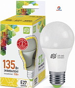 Лампа LED-standard - A60  15Вт 160-260В Е27 3000К 1200Лм ASD