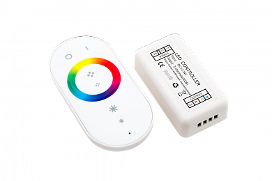 Контроллер LED RGB радио сенсорный 18A. 12/24V  Белый, модель 2