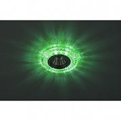 DK LD3 SL/WH+GR Светильник ЭРА декор cо светодиодной подсветкой( белый+зеленый), прозрачный (50/140
