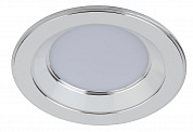 KL LED 15-7 WH/CH Светильник ЭРА светодиодный круглый "серебряная окантовка" 7W 4000K, белый/серебр