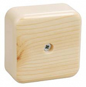 Коробка КМ41212-04 распаячная для о/п 75х75х20мм сосна (с контактной группой)