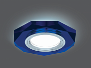 Светильник Gauss Backlight BL055 Восемь гран. Синий/Хром, Gu5.3, LED 4100K 1/40